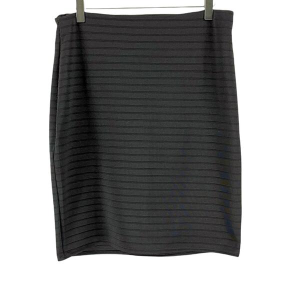 RAINBOW Vintage Y2K Black Pencil Bodycon Lined Skirt - Picture 1 of 6